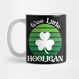 Wee Little Hooligan Vintage Shamrock St Patrick's Day Mug